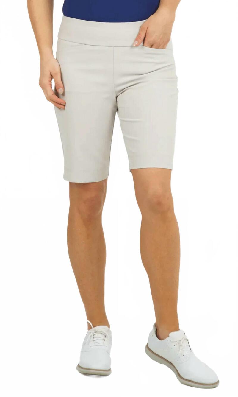 NEW IBKUL stain resistant shorts in stone